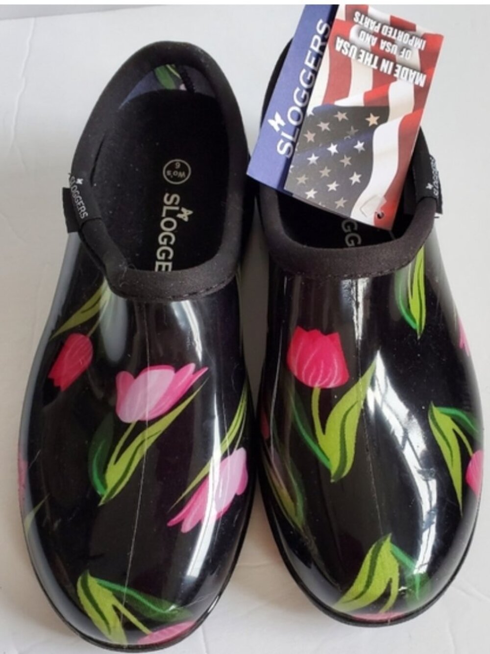 Sloggers tulip garden rain comfort shoes